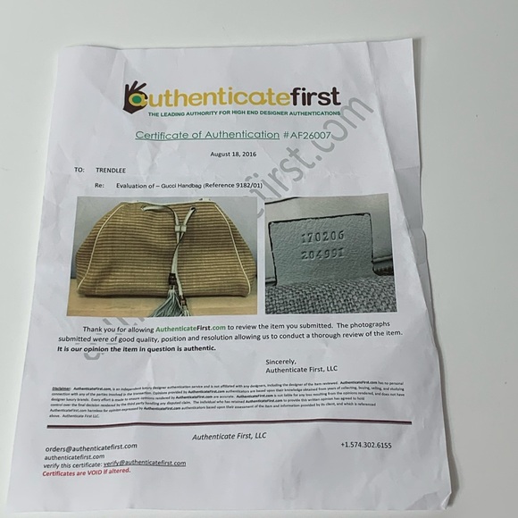 Sold Gucci Raffia Peggy Bamboo Tote - Picture 8 of 8